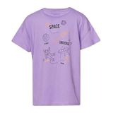 Hummel Peter Oversize Erkek Çocuk Mor Yuvarlak Yaka Tişört;Mor 14 Yaş