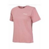 hummel Pudra Pembe Kadın Yüzde 100 Pamuk Bisiklet Yaka Kısa Kol Regular Kalıp Tişört