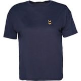 Hummel Sajar Kadın Lacivert Yuvarlak Yaka Tişört