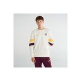 Hummel Seal Erkek Ekru Bisiklet Yaka Sweatshirt