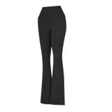 Hummel Slim Fit Logo Baskılı Yüksek Bel İspanyol Paça Bayan Eşofman Altı 932455-2001 SİYAH