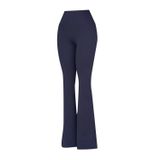 Hummel Slim Fit Logo Baskılı Yüksek Bel İspanyol Paça Bayan Eşofman Altı 932455-7459 LACİVERT
