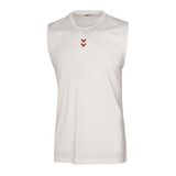 Hummel Somero Erkek Yuvarlak Yaka Atlet, M, 07-912347-2, Beyaz