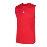 Hummel Somero Erkek Yuvarlak Yaka Atlet, S, 07-912347-2, Kırmızı