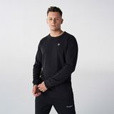 Hummel T-Ic Ico Erkek Siyah Yuvarlak Yaka Sweatshirt