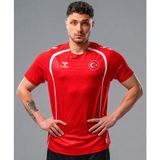 Hummel Target Milli Takım T-Shirt (Isteğebağlı Isim ve Numara Baskısı Hediyemizdir) - XL - Kırmızı - Beyaz