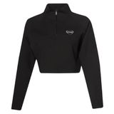 Hummel Tech Kadın Siyah Bisiklet Yaka Sweatshirt, L