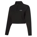 Hummel Tech Kadın Siyah Bisiklet Yaka Sweatshirt