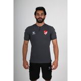 hummel TFF HAKEM Armin Pamuklu Bebe Yaka Tişört Antrasit-M