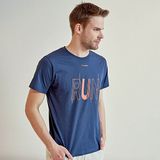Hummel Timon Erkek Lacivert Bisiklet Yaka Spor Tişört