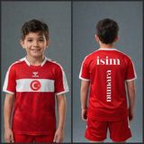 Hummel Türkiye Milli Takım Forması 10 Yaş Erkek Kırmızı V Yaka Nefes Alan Polyester Modern Tasarım - Kırmızı - Beyaz