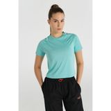 Hummel Valery Crop Kısa Kollu Tişört - Mavi - XS