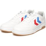 Hummel Versay Beyaz-Kırmızı-Mavideri Unisex Mevsimlik Spor Ayakkabı - Beyaz - Kırmızı - Mavi