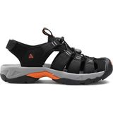 Humtto HM710445A Burnu Kapalı Siyah Turuncu Erkek Outdoor Trekking Spor Sandalet - Siyah - Turuncu