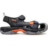 Humtto HM740093A Siyah Lacivert Burnu Kapalı Cırtlı Erkek Outdoor Trekking Spor Sandalet