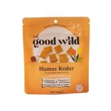 Humus Kraker - Glutensiz Vegan Atıştırmalık, Filizlendirilmiş Nohut Unu, Yüksek Lif ve Protein Kaynağı, Katkısız, 55 g
