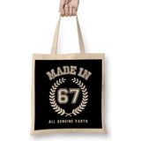 Humuts 1967 Made in 67 All Genuine Parts Bez Kadın Günlük Çanta