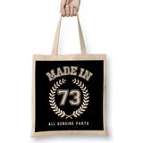 Humuts 1973 Made in 73 All Genuine Parts Bez Kadın Günlük Çanta