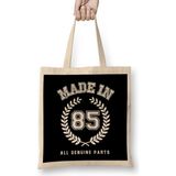 Humuts 1985 Made in 85 All Genuine Parts Bez Kadın Günlük Çanta