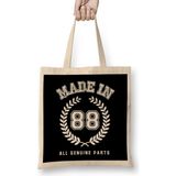 Humuts 1988 Made in 88 All Genuine Parts Bez Kadın Günlük Çanta
