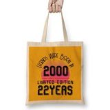 Humuts 2000 Birthday Gift - Made, Born In 2000 Gift - 22 Year Old Brthday Gift Vintage Style Bez Çanta