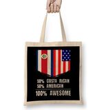 Humuts 50% Congolese 50% American 100% Awesome Immigrant Bez Kadın Günlük Çanta