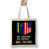 Humuts 50% Cuban 50% American 100% Awesome Immigrant Bez Kadın Günlük Çanta