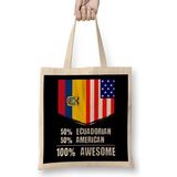 Humuts 50% Dutch 50% American 100% Awesome Immigrant Bez Kadın Günlük Çanta