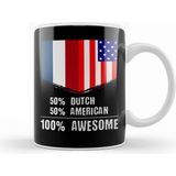 Humuts 50% Ecuadorian 50% American 100% Awesome Immigrant Kupa Bardak Porselen - 1 Adet - 330 ml - Beyaz