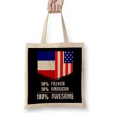 Humuts 50% Finnish 50% American 100% Awesome Immigrant Bez Kadın Günlük Çanta
