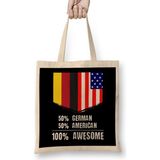 Humuts 50% Georgian 50% American 100% Awesome Immigrant Bez Kadın Günlük Çanta
