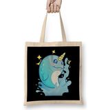 Humuts Adorable Narwhal The Unicorn Of The Sea Bez Uzun Saplı Açık Bej Rengi Çanta