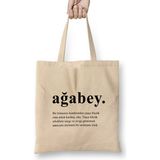 Humuts Ağabey Abiye Hediye Bez Çanta
