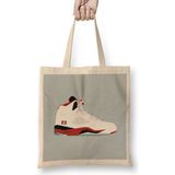 Humuts Air Jordan Sneaker Jordan 5 Fire Red Bez Çanta