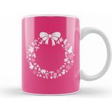 Humuts Alice In Wonderland Christmas Wreath Pattern Kupa Bardak