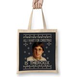 Humuts All I Want for Christmas is Louis Theroux Knit Pattern Bez Çanta