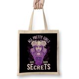 Humuts All Pretty Girls Have Dark Secrets Emo Goth Women Bez Çanta