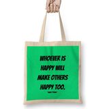 Humuts Anne Frank Quotes Gift - Vintage Retro Rainbow Style Bez Kadın Günlük Çanta