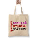 Humuts Anneler Günü Annelere Hediye 052 Bez Çanta