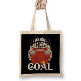 Humuts Any Hole Is My Goal Beer Pong Patriotic USA Bez Kadın Günlük Çanta