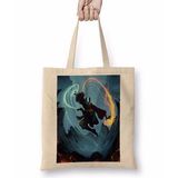Humuts Avatar The Last Air Bender Sign Symbol Bez Uzun Saplı Açık Bej Rengi Çanta