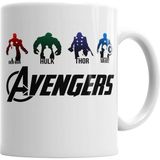Humuts Avengers Iron Man Hulk Thor Captaın Amerıka Beyaz Kupa