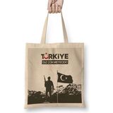 Humuts Ayyıldız Türkiye Diz Çökmeyecek Türk Bayrağı Bez Çanta