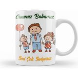 Humuts Babalar Günü Babaya Hediye 05 Kupa Bardak