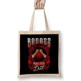 Humuts Badass Muay Thai Dad Mixed Martial Arts Mma Father Bez Uzun Saplı Açık Bej Rengi Çanta