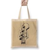 Humuts Bass Guitar Fender Bez Uzun Saplı Açık Bej Rengi Çanta