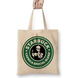 Humuts Battlestar Galactica Starbuck Caprica Special Blend Coffe Bez Uzun Saplı Açık Bej Rengi Çanta