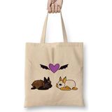 Humuts Batty Love Bats 01 Bez Uzun Saplı Açık Bej Rengi Çanta