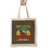 Humuts Best Cat Dad Ever Funny Cat Daddy Father Day Vintage 03 Bez Çanta