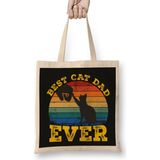 Humuts Best Cat Dad Ever Funny Cat Daddy Father Day Vintage 04 Bez Çanta